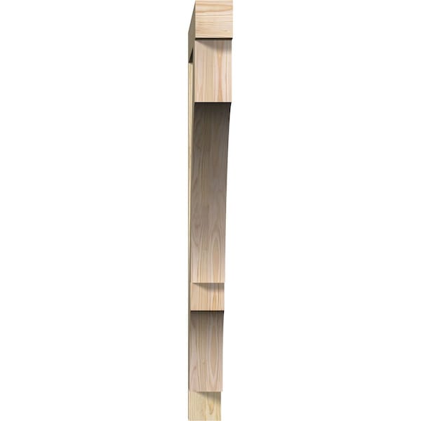 Balboa Block Rough Sawn Bracket, Douglas Fir, 4W X 48D X 48H